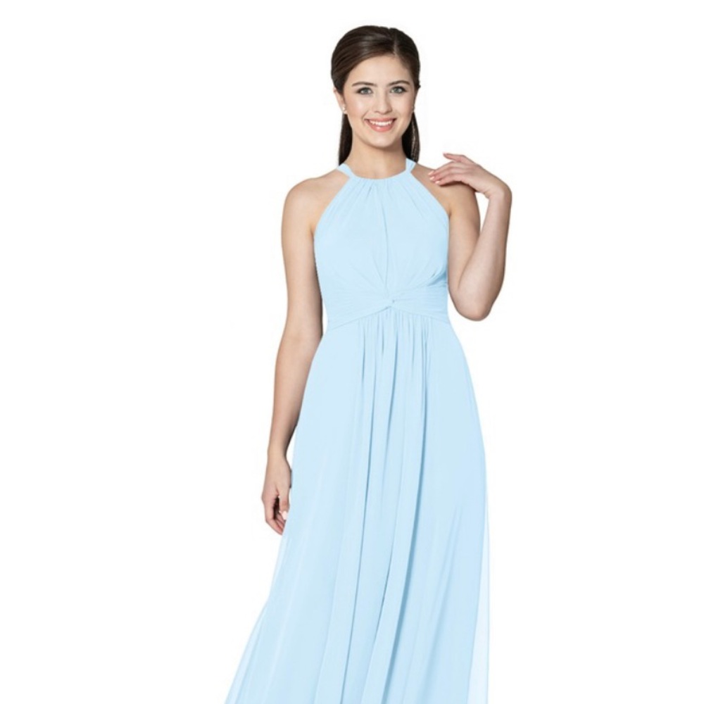 Azazie Chrissy bridesmaid dress, Sky Blue